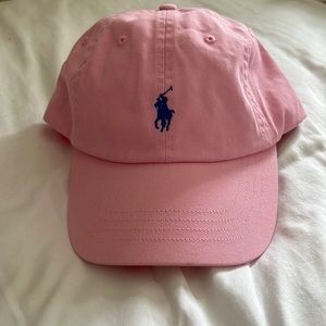 Pink polo hat